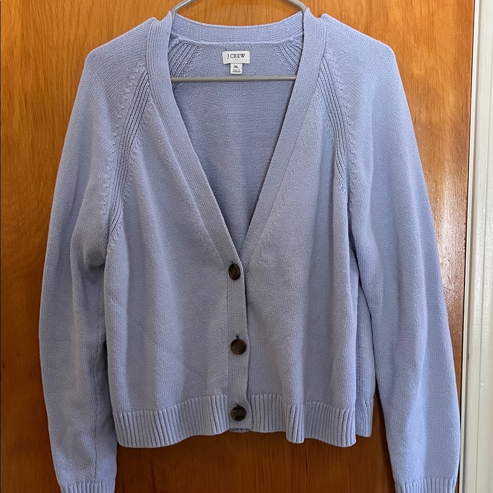 J. Crew Women's Soft Blue Cardigan